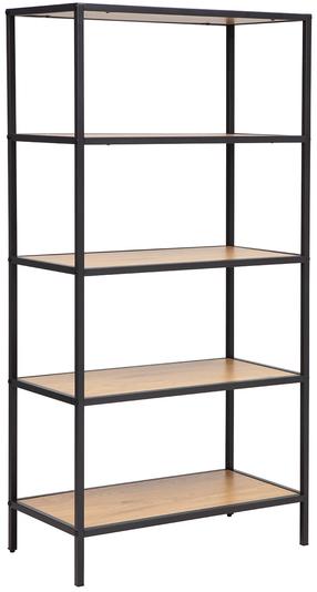 Pastatoma lentyna Hedvig 40827, ruda/juoda, 33 cm x 63 cm x 124 cm