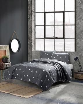 Patalynės užvalkalų komplektas Mijolnir Üçgen 143EPJ7755, pilkas, 160 x 220 cm