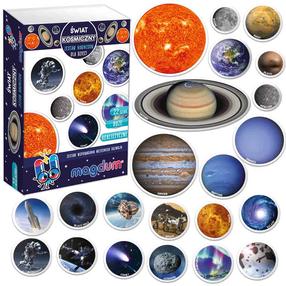 Magnetukai, planetos Maksik Spce World, įvairių spalvų, 22 vnt.