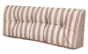 Lauko baldų pagalvė Hobbygarden Leo Long Back LEDBEP9, balta/smėlio, 40 x 120 cm