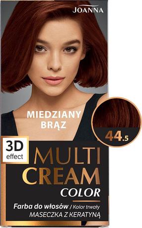 Plaukų dažai Joanna Multi Cream, copper brown, 44.5