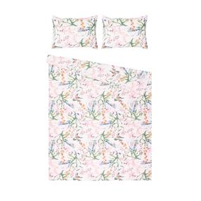 Patalynės užvalkalų komplektas Domoletti Percale Petal Symphony, rožinis, 200 x 220 cm