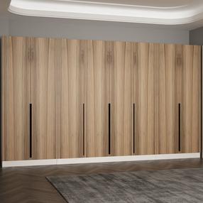 Prieškambario spinta Kalune Design Noah 8283, riešuto, 35 cm x 360 cm x 210 cm