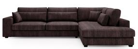 Sofa Polak Meble Carmex Lincoln, ruda, dešininė, 256 x 320 cm x 90 cm