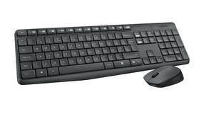 Klaviatūros ir pelės komplektas Logitech MK235, EN, juoda/pilka, belaidė
