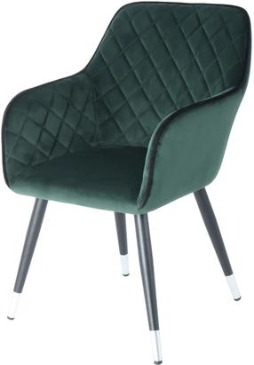 Valgomojo kėdė Kayoom Amino 625, juoda/tamsiai žalia, 61 cm x 58.8 cm x 86 cm