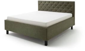 Lova dvigulė San Remo, 180 x 200 cm, žalia/grafito, be čiužinio, su grotelėmis