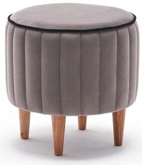 Pufas Hanah Home Lindy 825BLC1627, pilkas, 40 cm x 40 cm x 40 cm