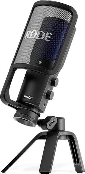 Kondensatorinis mikrofonas Røde NT-USB+, juoda