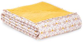 Lovatiesė AmeliaHome Folky, balta/geltona, 240 cm x 260 cm