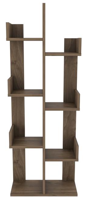 Pastatoma lentyna Kalune Design Luisa Oud, riešuto, 50 cm x 22 cm x 137 cm