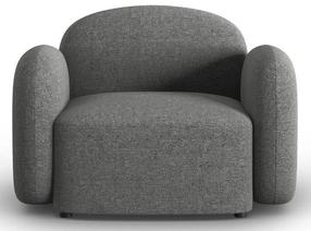 Krėslas Micadoni Home Blair Chenille, tamsiai pilka, 119 cm x 87 cm x 80 cm