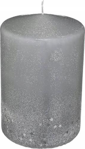 Žvakė, cilindrinė Atmosphera, 80 h, 90 g, Pilka