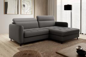 Kampinė sofa Gomsi Manhattan 06, tamsiai pilka, dešininė, 165 x 228 cm x 100 cm