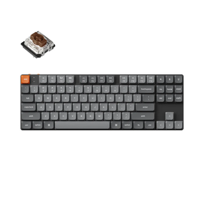 Klaviatūra Keychron K1 Max K1M-H3 Gateron Low Profile 2.0 Brown, Anglų (US), juoda, belaidė