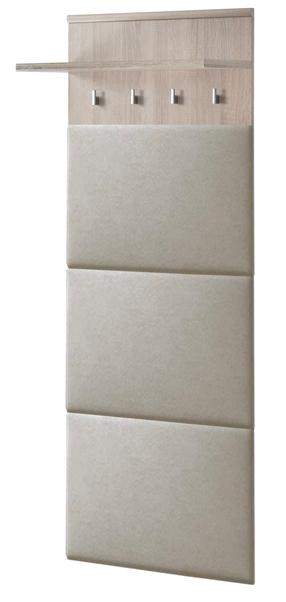 Drabužių kabykla su lentyna Armario, 157 cm, ąžuolo/smėlio