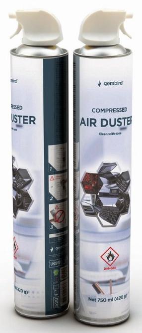 Suspaustas oras, įvairiems paviršiams Gembird, 0.75 l