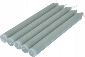 Žvakių rinkinys, cilindrinė Homea Essential, 5 vnt., Pilka