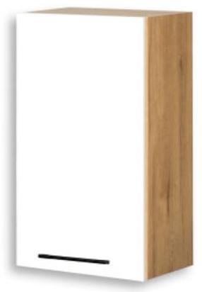 Viršutinė virtuvinė spintelė Bodzio Bellona KBE40GL, ąžuolo/balta, 40 cm x 31 cm x 72 cm