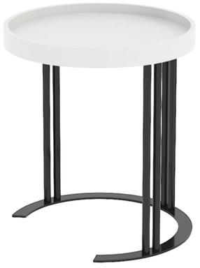 Žurnalinis staliukas Home4you Keira, balta, 40 cm x 40 cm x 45 cm