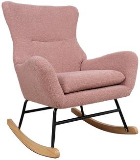 Supamasis krėslas Home4you Romy 65428, rožinis, 80 cm x 69 cm x 96 cm