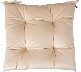 Kėdžių pagalvėlė Home4you Velvet P0068284, smėlio, 40 cm x 40 cm