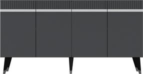 Komoda Kalune Design Defne 475OLV1738, antracito/sidabro, 40 cm x 150 cm x 80 cm