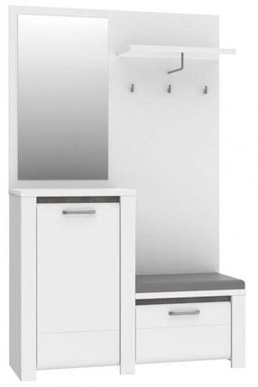 Prieškambario baldų komplektas Forte Bruges, vidaus, baltas