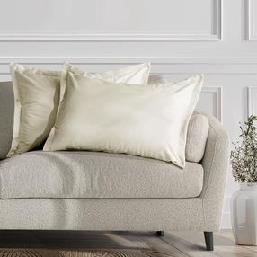 Dekoratyvinės pagalvėlės užvalkalas Restilo Velvet, smėlio, 70 cm x 50 cm, 2 vnt.