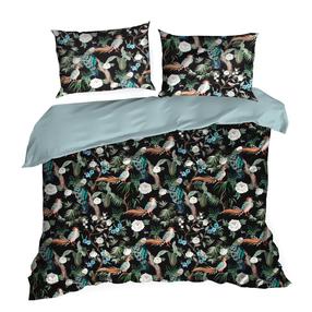 Patalynės užvalkalų komplektas Nova Print Gift, juodas/įvairių spalvų, 160 x 200 cm