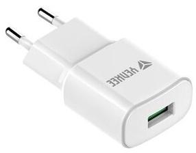 Adapteris Yenkee YAC 2023WH QC3.0, USB, balta, 18 W