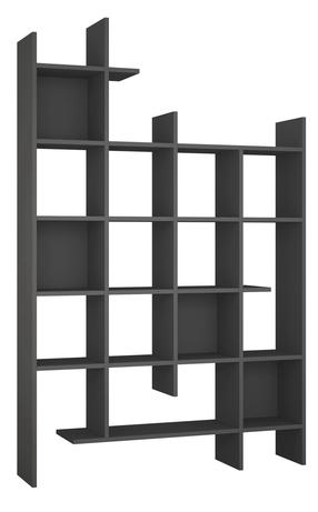 Pastatoma lentyna Kalune Design Manco 855DTE3694, antracito, 122 cm x 25.5 cm x 188 cm