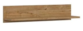 Sieninė lentyna Holten, ąžuolo, 24 cm x 106 cm x 22 cm