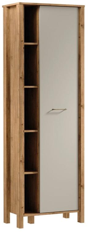 Pastatoma lentyna Gala Meble Indygo R1D, ąžuolo/smėlio, 66 cm x 37 cm x 199.5 cm