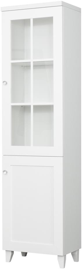 Vitrina Bodzio Majorka MA05P, balta, 36.5 cm x 50 cm x 194 cm