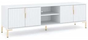 TV staliukas Flinn FL01, baltas, 165 cm x 40 cm x 37 cm