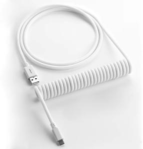 Klaviatūros laidas Cablemod Classic Coiled Keyboard Cable USB-C / USB Typ-A, balta