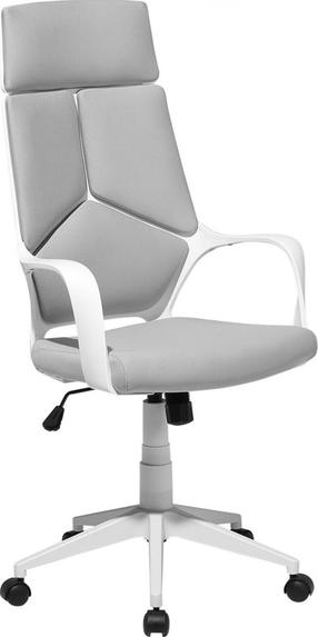 Darbo kėdė Shumee Delight, 64 x 64 x 116 - 126 cm, šviesiai pilka