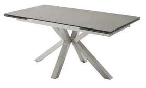 Valgomojo stalas išskleidžiamas MC Akcent Nagano, antracito/nerūdijančiojo plieno, 160 - 240 cm x 90 cm x 76 cm