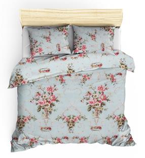 Patalynės užvalkalų komplektas Mijolnir Alanur 143EPJ1886, mėlynas/žalias/rožinis, 200 x 220 cm