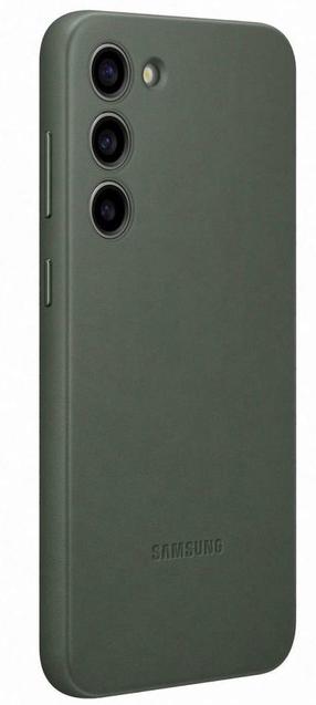 Dėklas Samsung Leather Cover, Samsung Galaxy S23 Plus/Samsung Galaxy S23 Plus 5G, žalia (pažeista pakuotė)