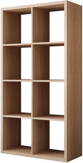 Knygų lentyna ADRK Cleo V, sonoma ąžuolo, 77 cm x 33 cm x 150 cm