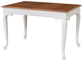 Valgomojo stalas išskleidžiamas Kalune Design Albero 29, balta/medžio, 120 - 160 cm x 80 cm x 75 cm