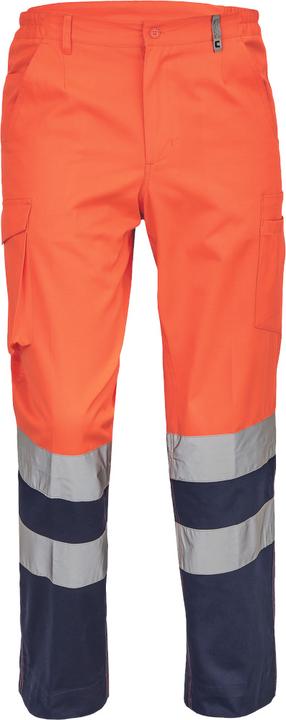 Darbo kelnės vyrams Cerva Burgos HV, oranžinė/tamsiai mėlyna, 52 dydis
