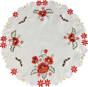 Staltiesė apvali OH-246-A, balta, 150 x 150 cm