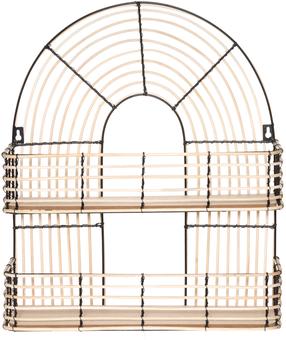 Sieninė lentyna 4Living 607050, šviesiai ruda, 14 cm x 42 cm x 49 cm