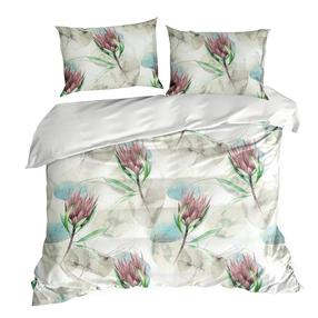 Patalynės užvalkalų komplektas PTF-110, baltas/žalias/rožinis, 160 x 200 cm