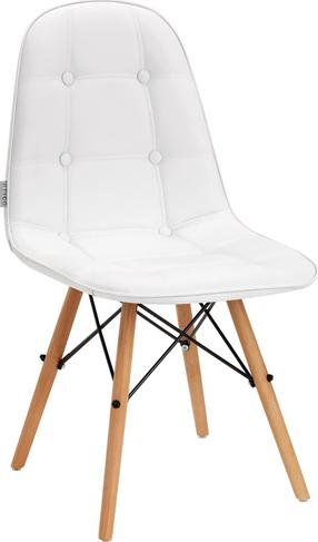 Valgomojo kėdė ActivEshop QS-185, matinė, balta, 38 cm x 43 cm