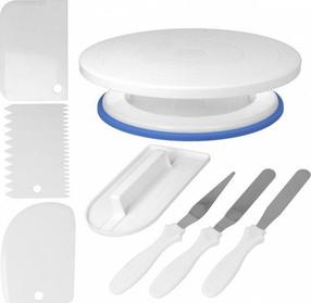 Tortų dekoravimo rinkinys Brunbeste 2903, 14 cm, balta/sidabro