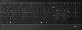 Klaviatūra Rapoo E9500M, EN, juoda, belaidė